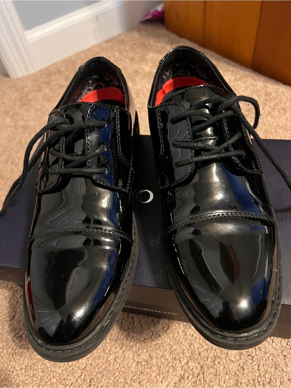 Bruno Marc Black Oxford Dress shoes